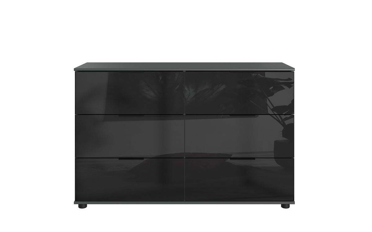 Wimex - Commode Barcelona - K69705 - Grafiet/Zwart - 130x83x41 cm