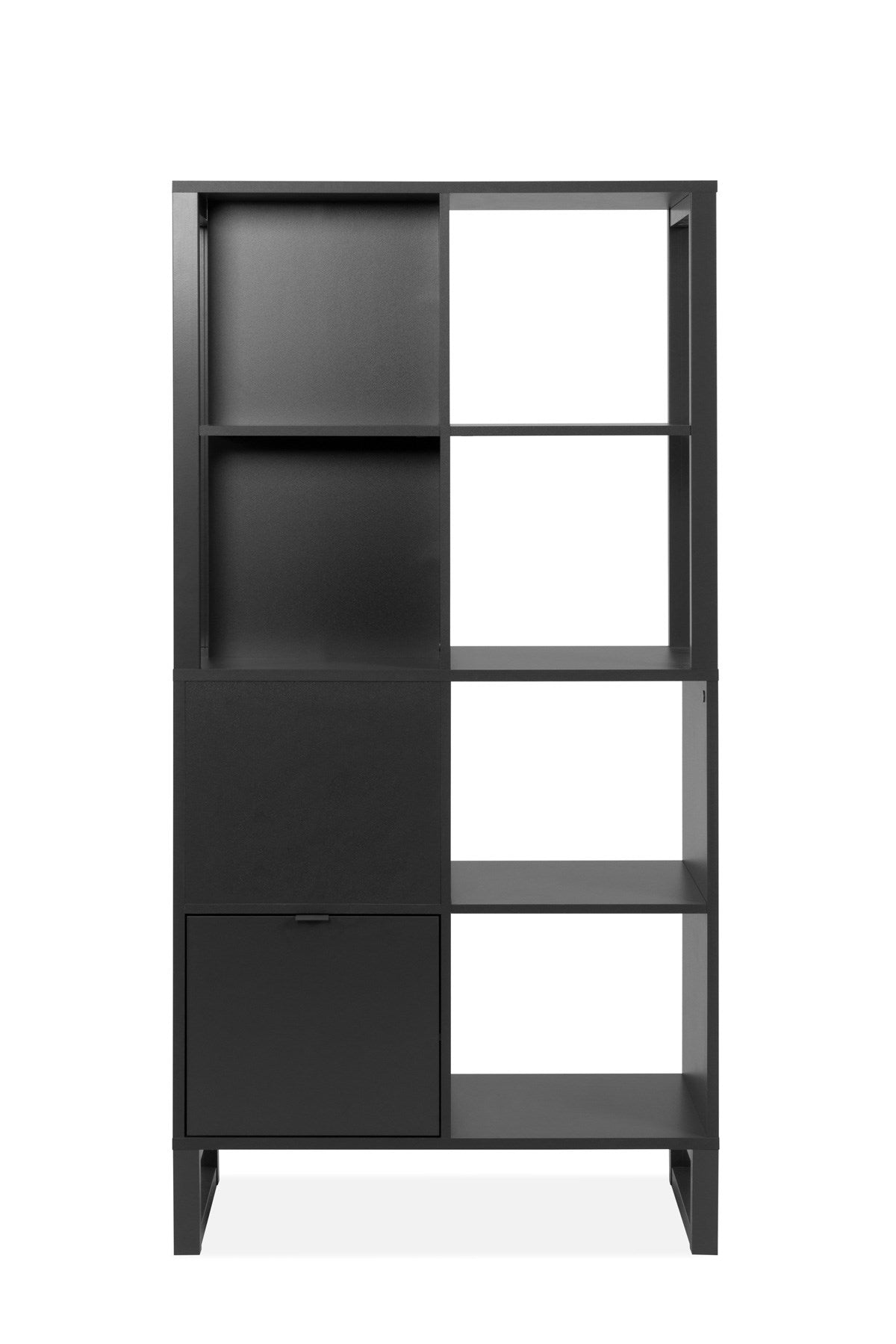 Fin - Boekenkast Sumatra 20A - Antraciet - 83,5x165x40 cm