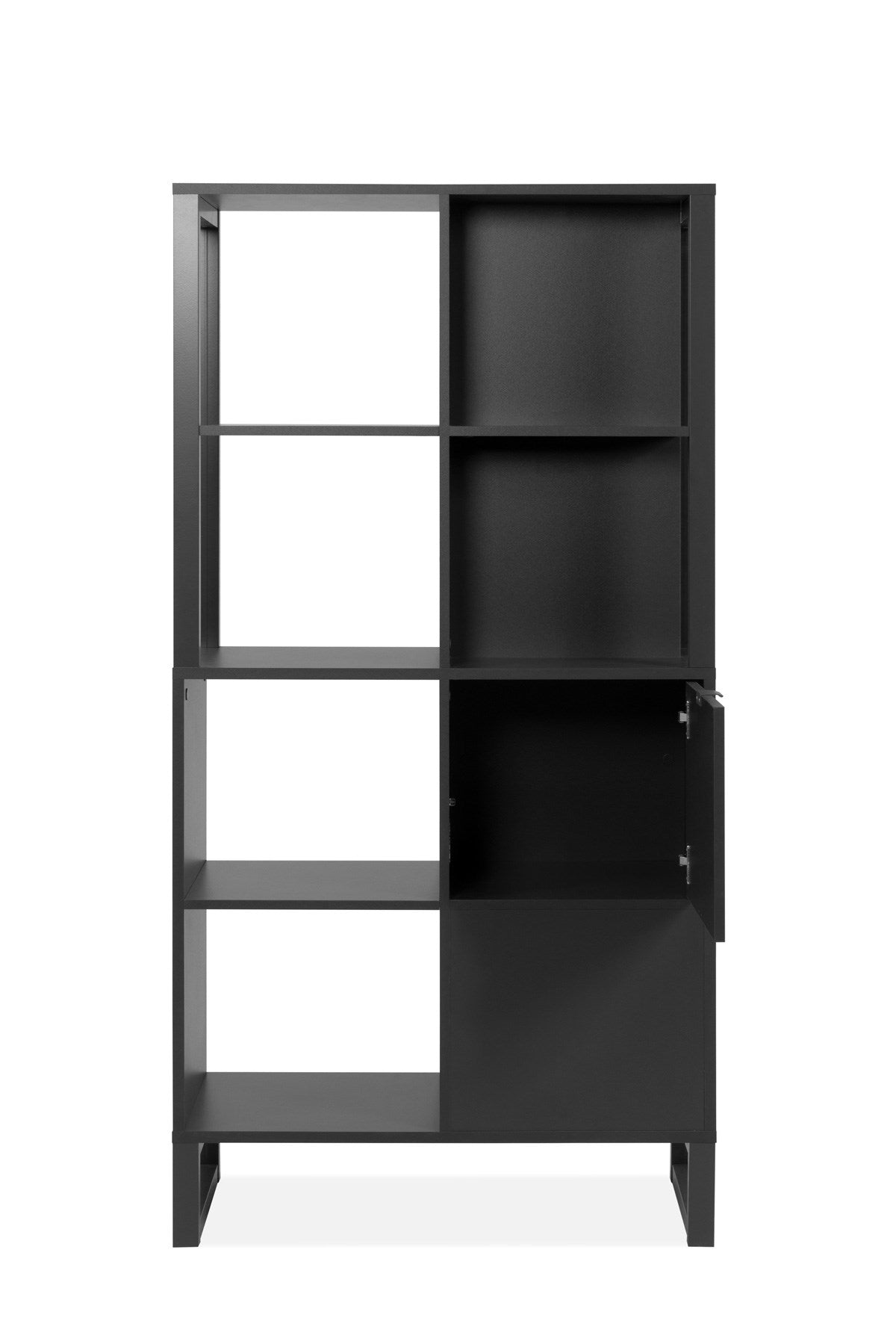 Fin - Boekenkast Sumatra 20A - Antraciet - 83,5x165x40 cm