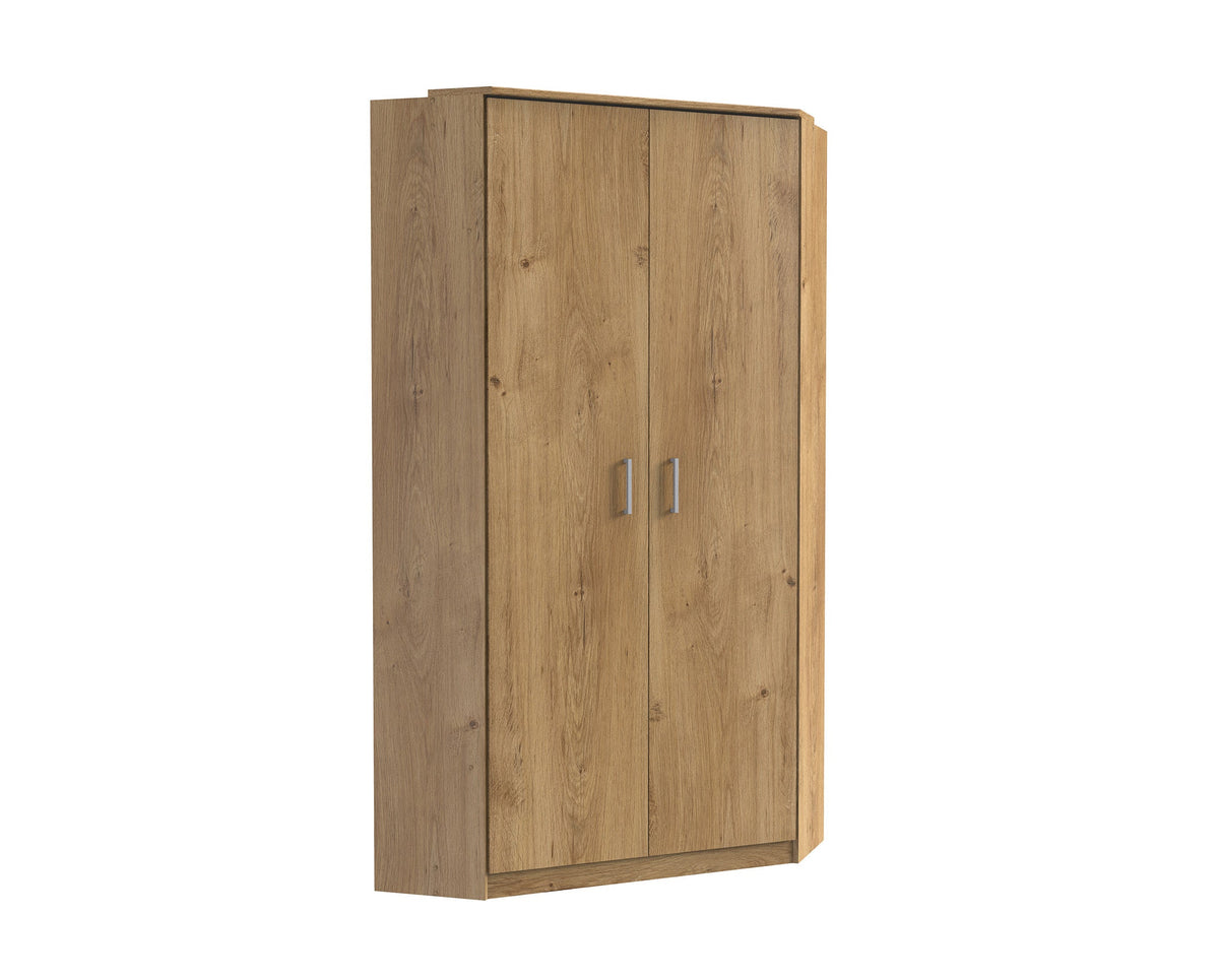 Wimex - Armoire Click - 142511 - Chêne/Planches béton - 95x199x58cm