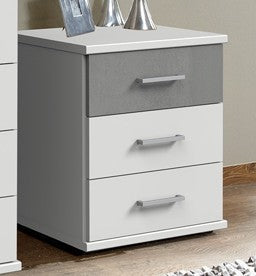 Wimex - Commode Click - 154317 - Blanc/Béton - 46x58x40cm