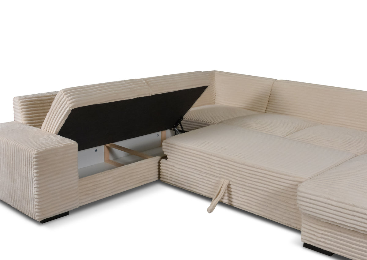 MLM - Salon Diana Links - Beige Stof - 180×340×267 cm
