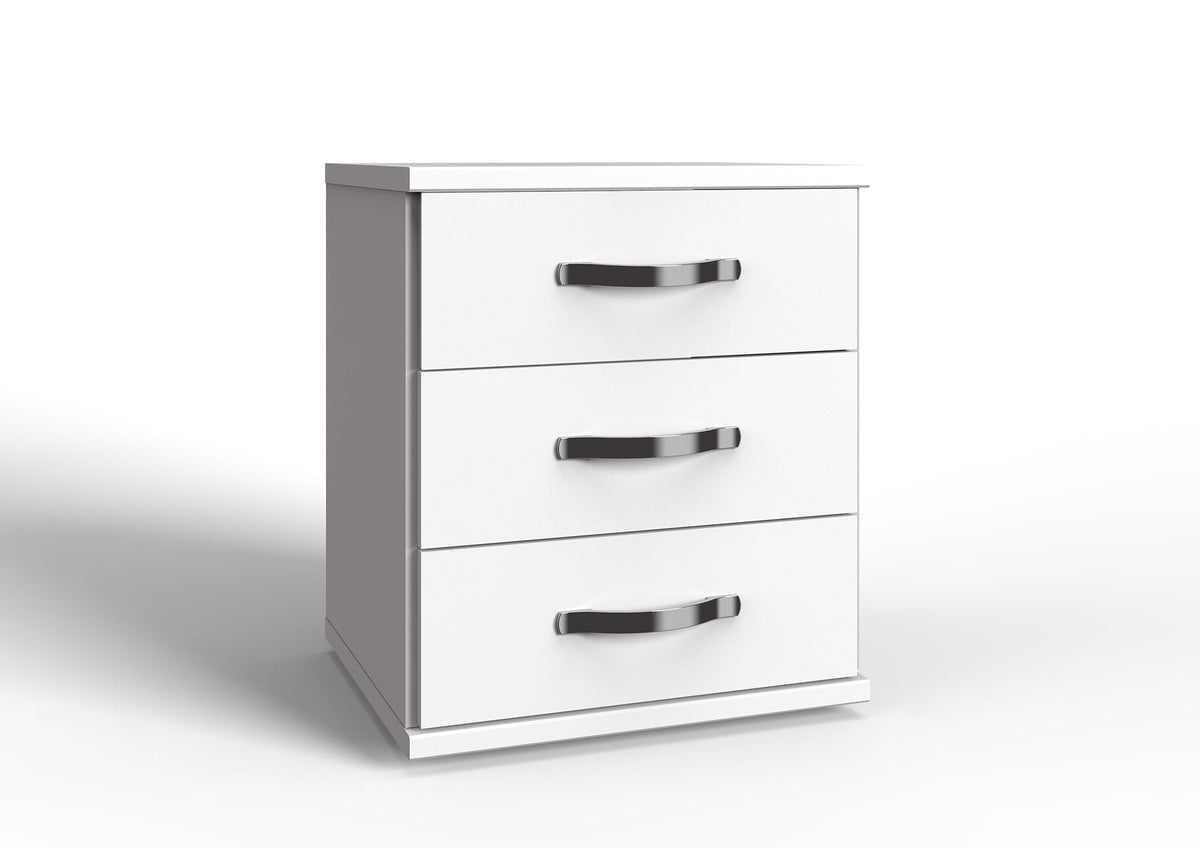 Wimex - Commode Duo - 078317 - Blanc/Chrome - 46x58x40cm