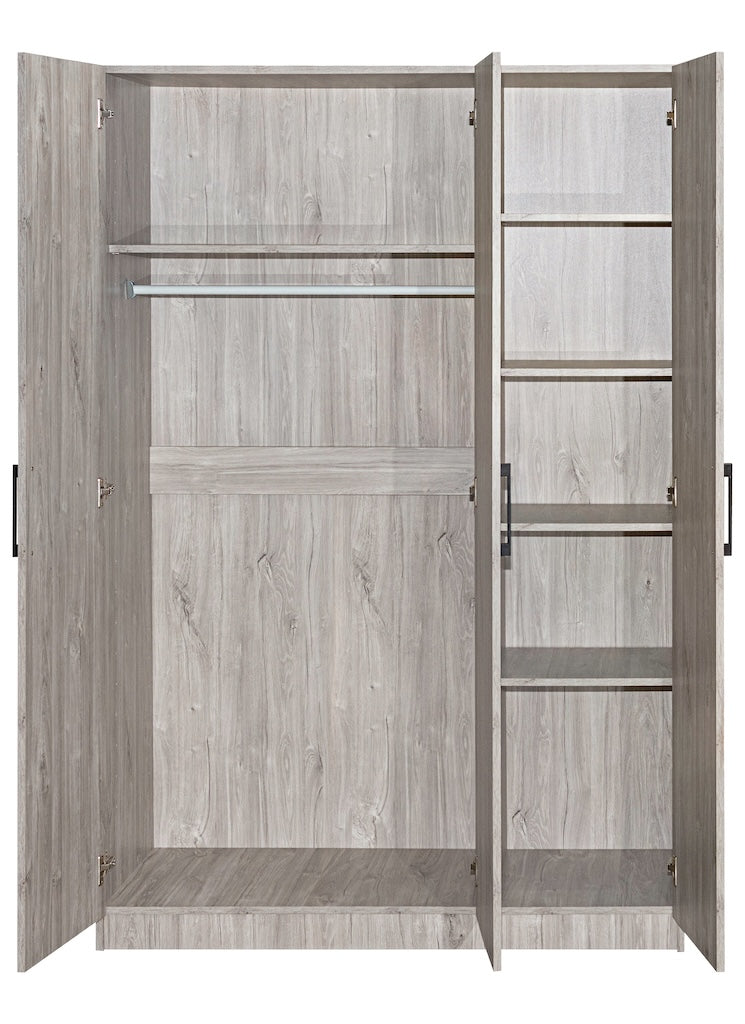 TYC - Kleerkast 3D Orfeo - New Grey Oak - 120x180x50cm
