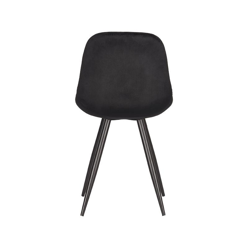 LABEL51 Chaise de salle à manger Capri - Noir - Velours
