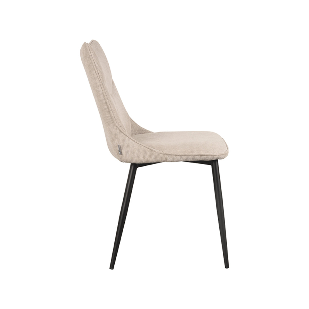 LABEL51 Chaise de salle à manger Riv - Naturel - Synthétique