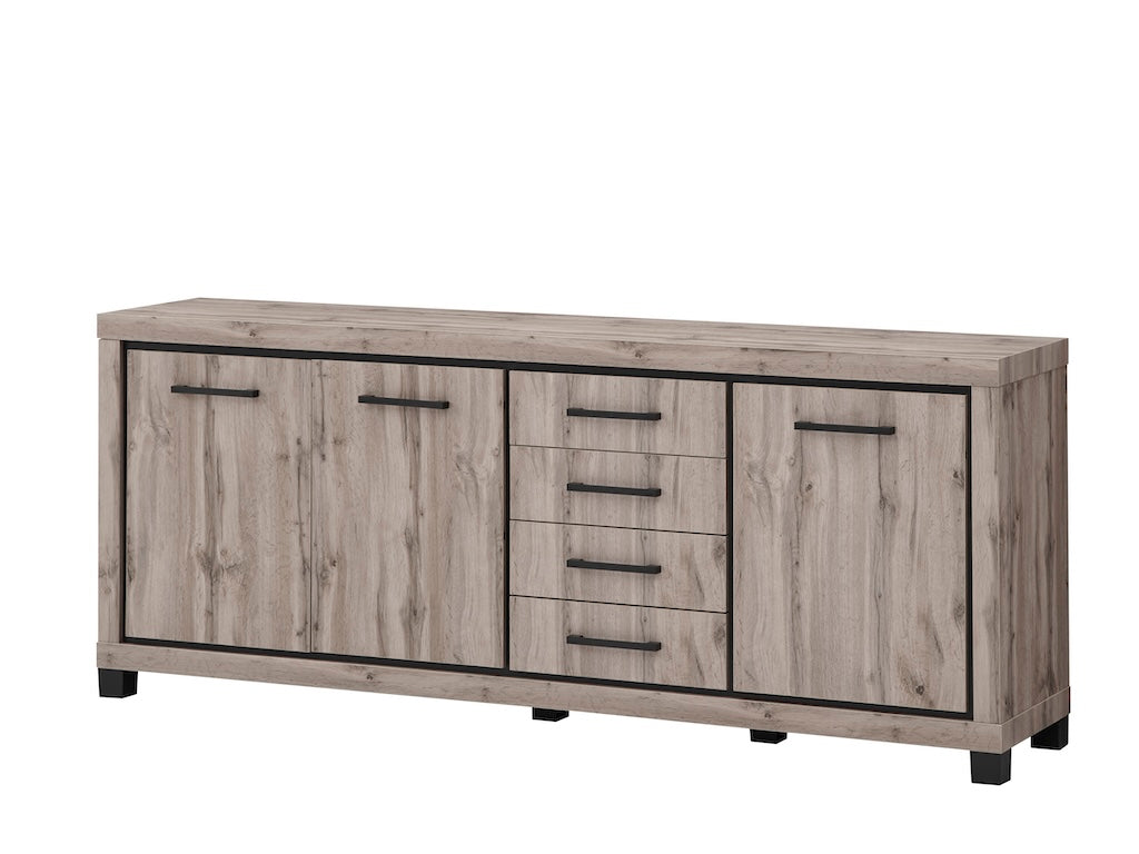 TYC - Eetkamer Olivier - 3-delige set met barkast - Canada Oak