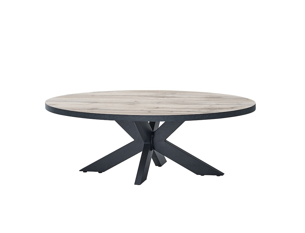 TYC - Table basse ovale 1m30 Oriana - Chêne Canada - 130x44x70cm