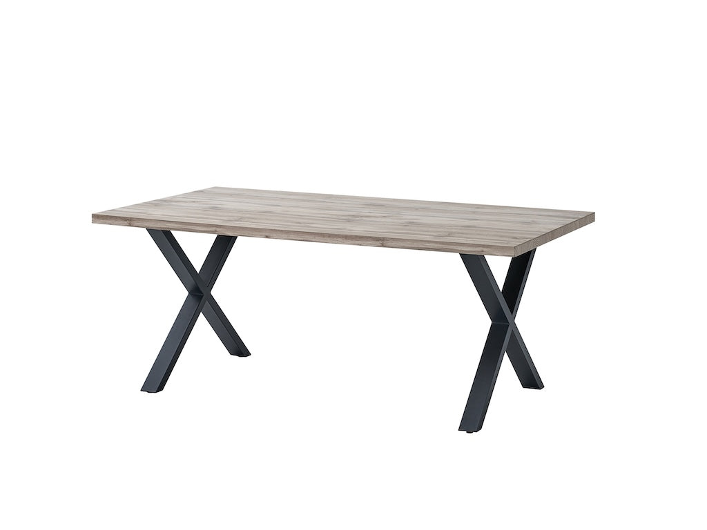 TYC - Tafel 1m90 X-poot Oriana - Canada Oak - 190x75x95cm
