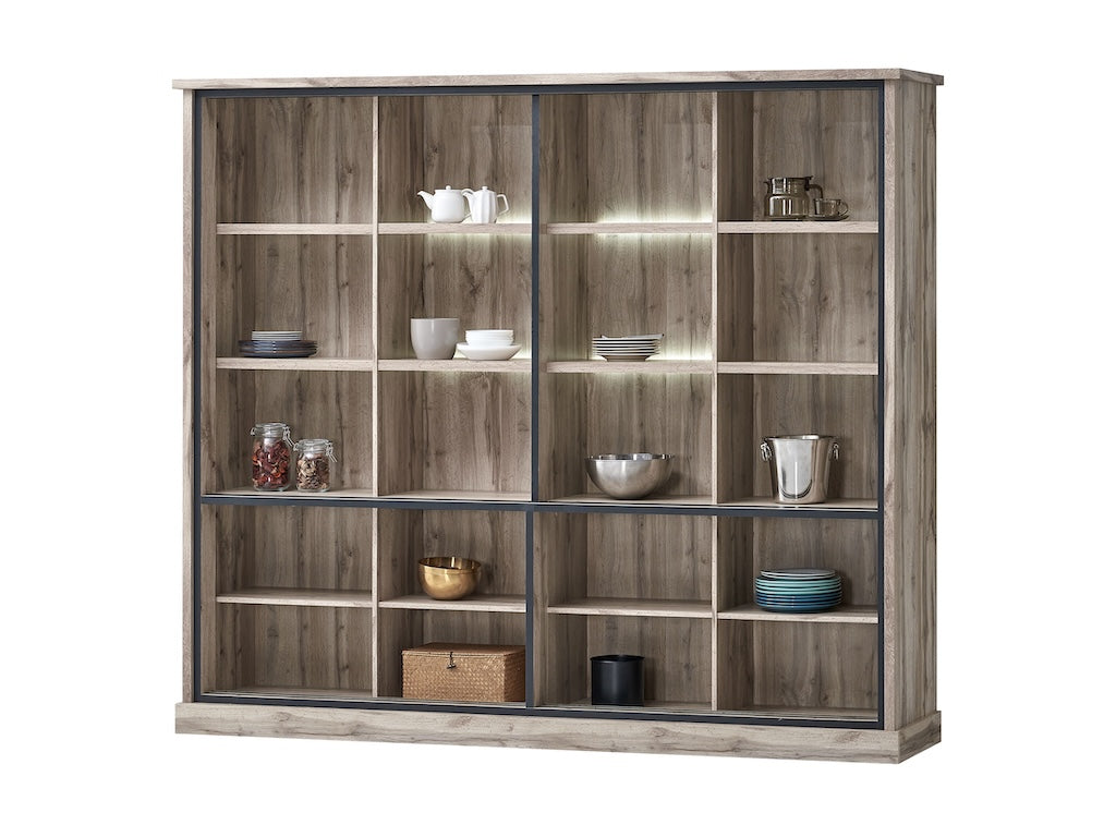 TYC - Bibliothèque Oriana - Chêne Canada - 238,5x205x46cm