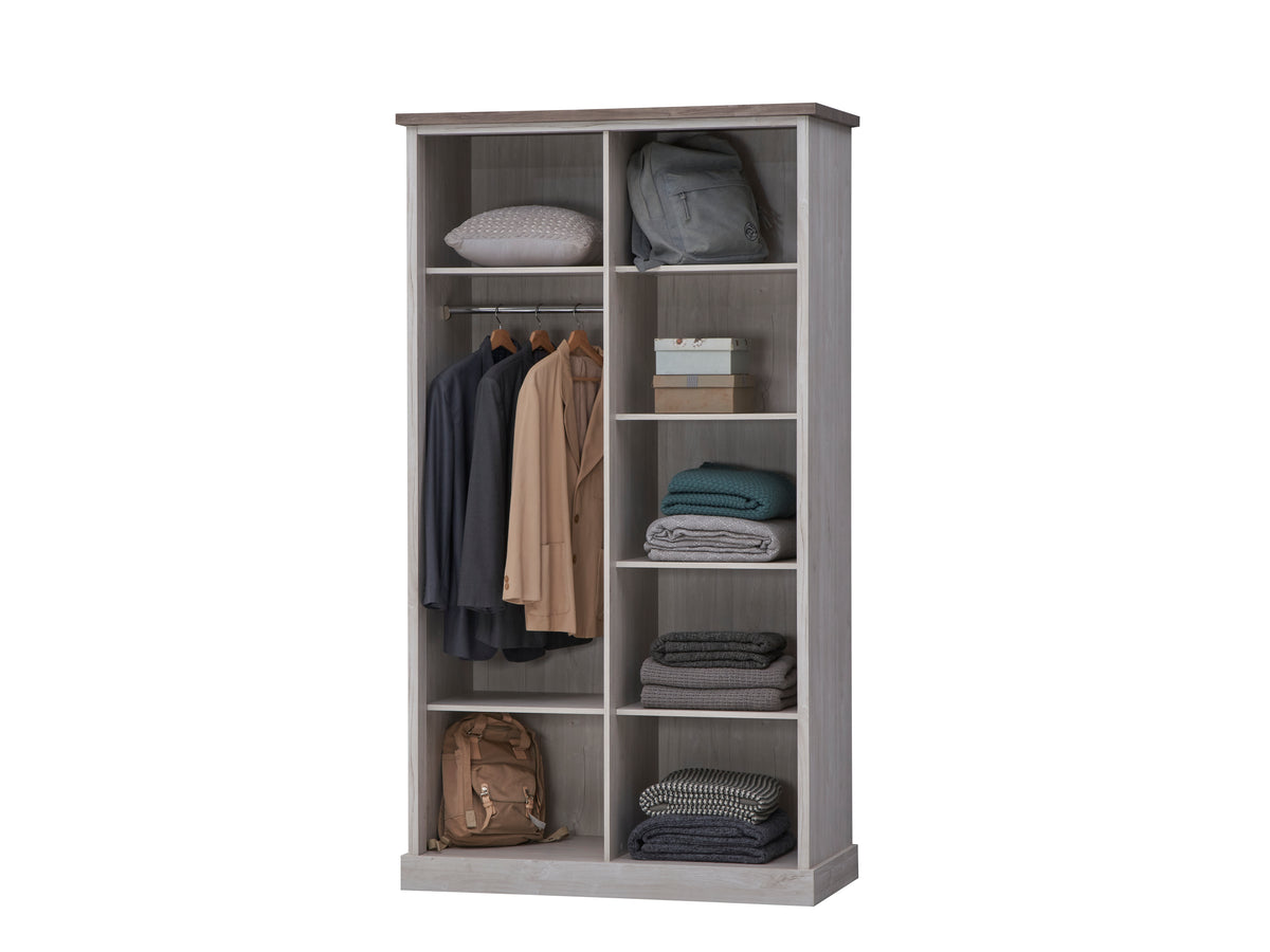 TYC - Kleerkast 2 schuifdeuren Odette - White Oak - 225x215x60cm