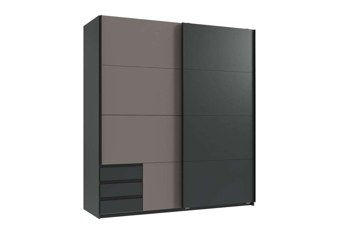 Wimex - Armoire Emden - X56775 - Graphite - 179x198x65cm