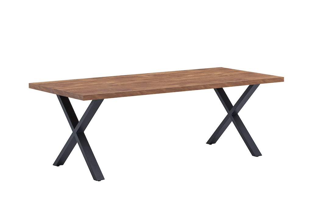TYC - Eettafel 2m20 X-poot Ovidio  - Acacia - 220x76x95cm