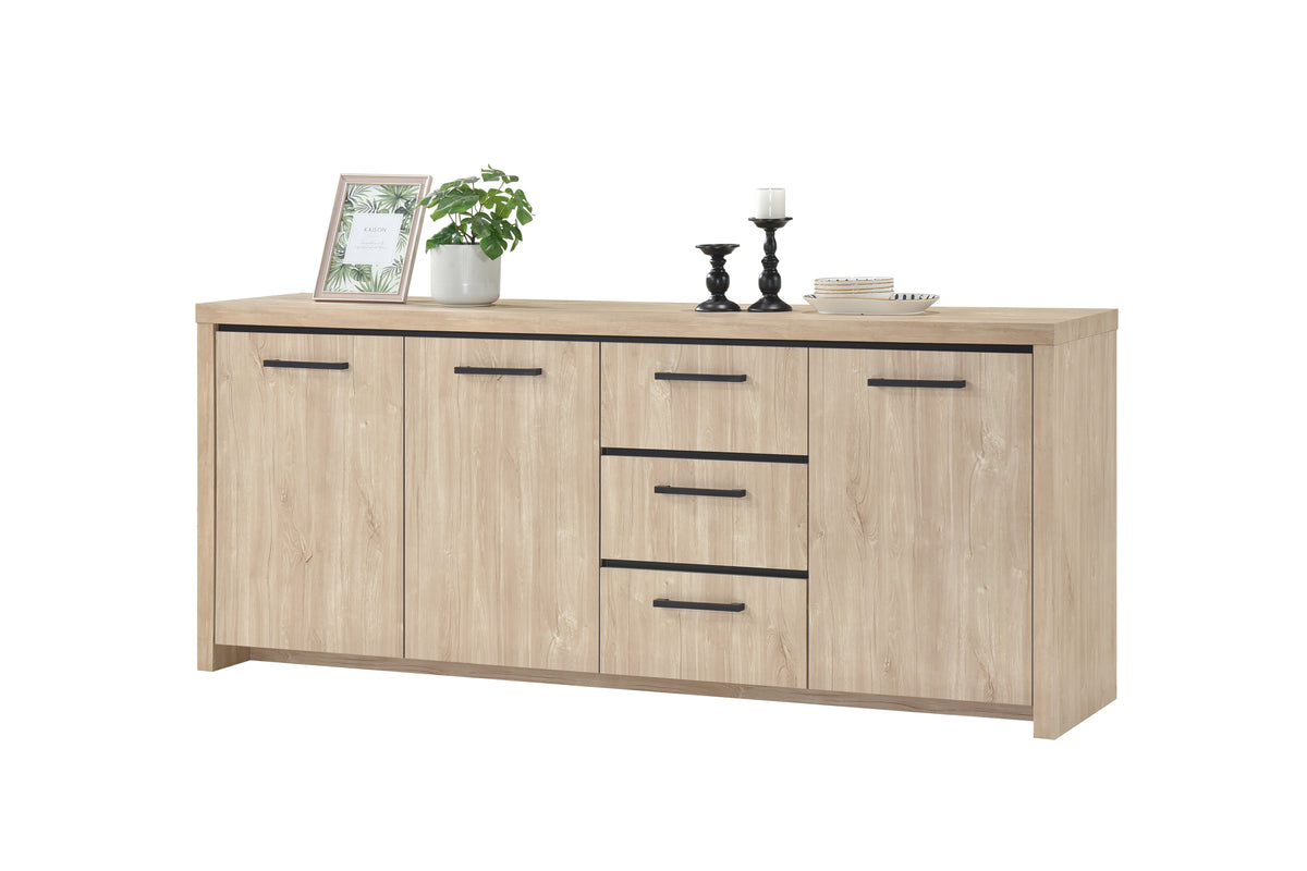 TYC - Buffet Orla - Chêne Ivoire - 220x90x45cm