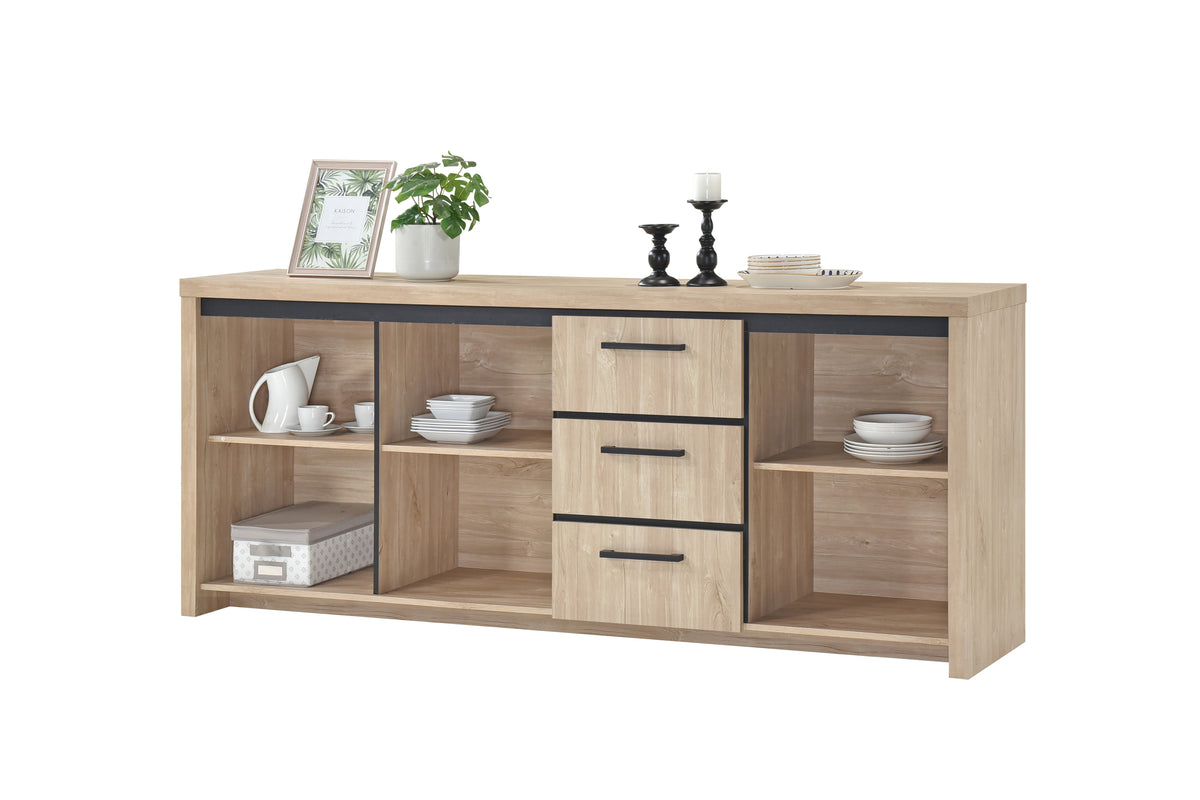 TYC - Buffet Orla - Chêne Ivoire - 220x90x45cm