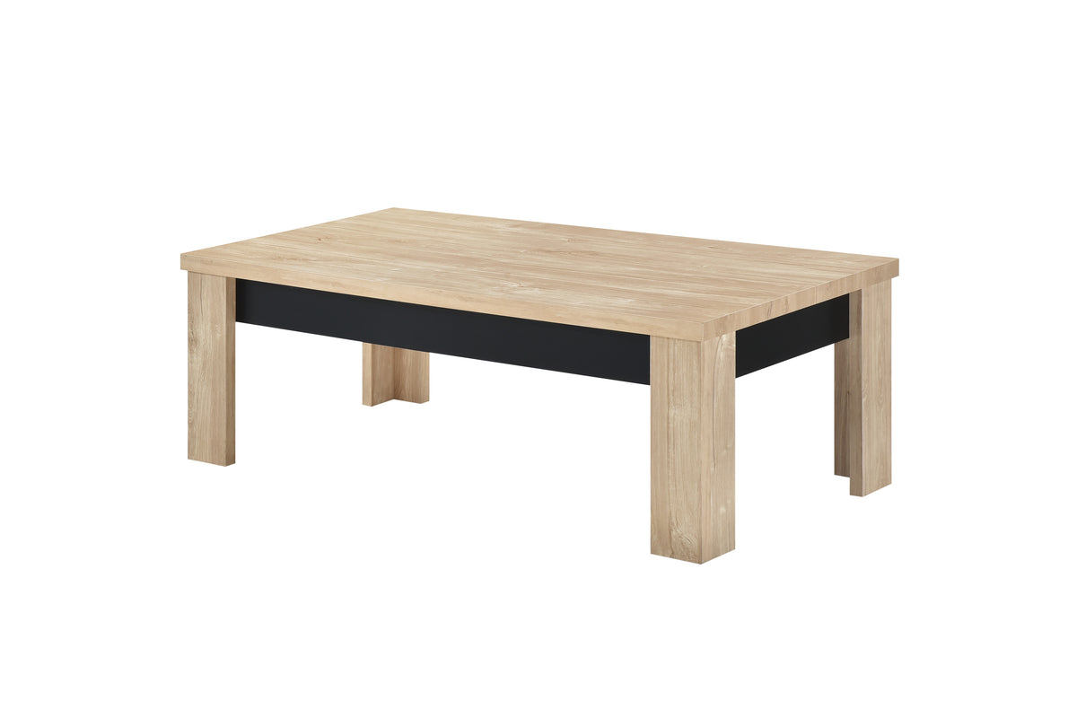 TYC - Table basse Orla - Chêne Ivoire - 120x40x59cm