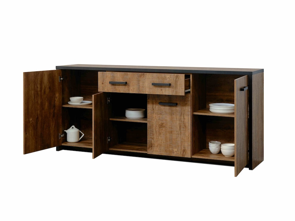 TYC - Dressoir Odelinde - Industrial Oak - 210x90x45cm
