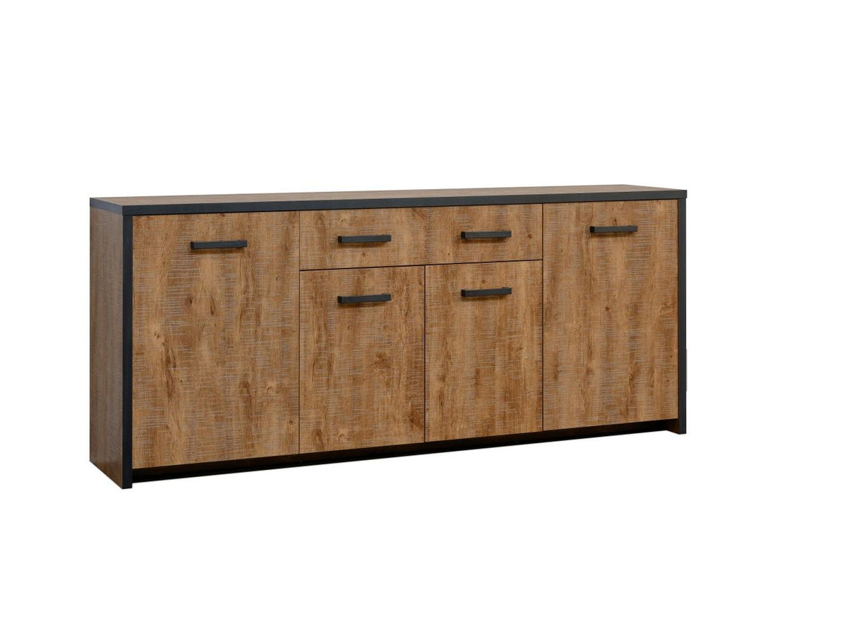 TYC - Buffet Odelinde - Chêne industriel - 210x90x45cm
