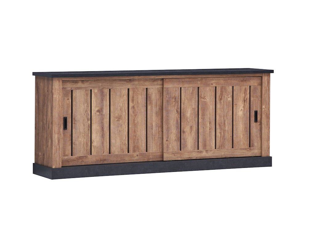 TYC - Buffet Omero - Chêne Industriel - 221x90x46cm
