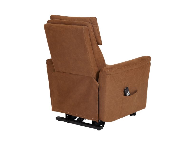 GBO - Fauteuil relax Mandelieu - Tissu gris - 75x92xh105 cm