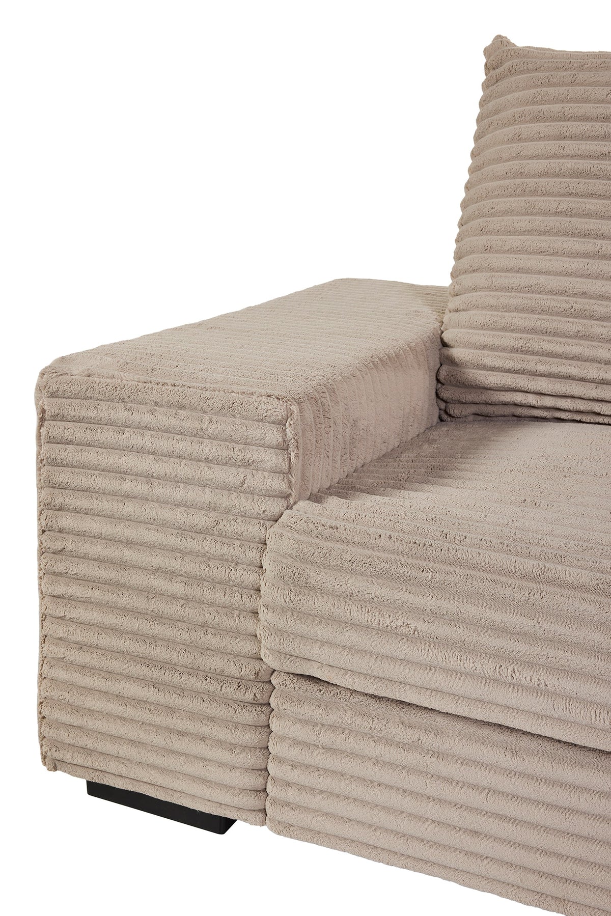 GBO - Hoeksalon L2 Nevada - Stof Taupe - 276x105x185cm