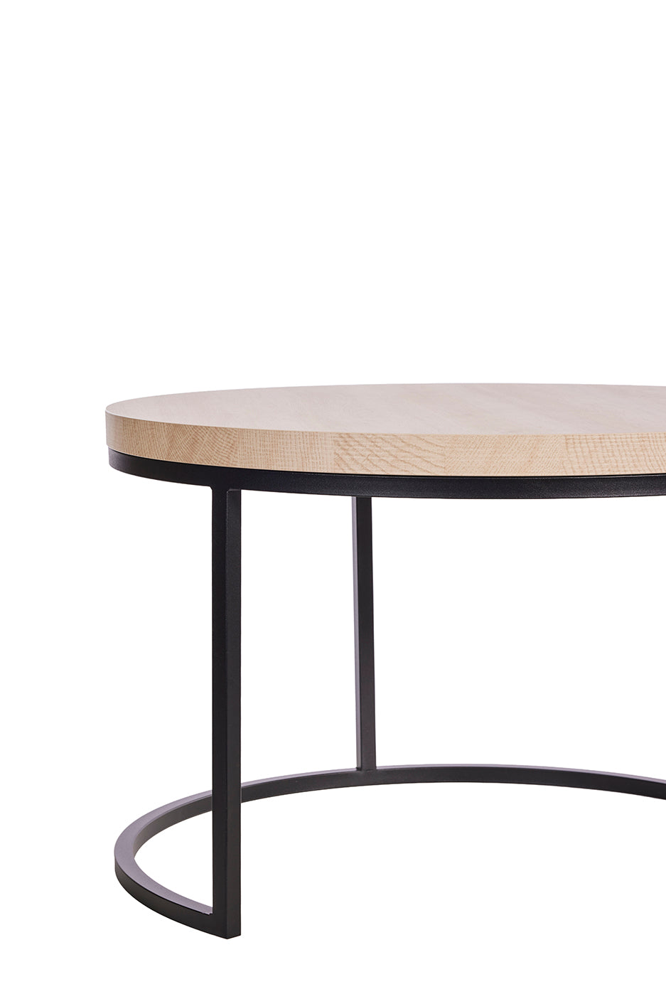 GBO - Table d'appoint SL2303 - Ronde - Chêne Canyon - 76 /56 x H 50 /43 cm