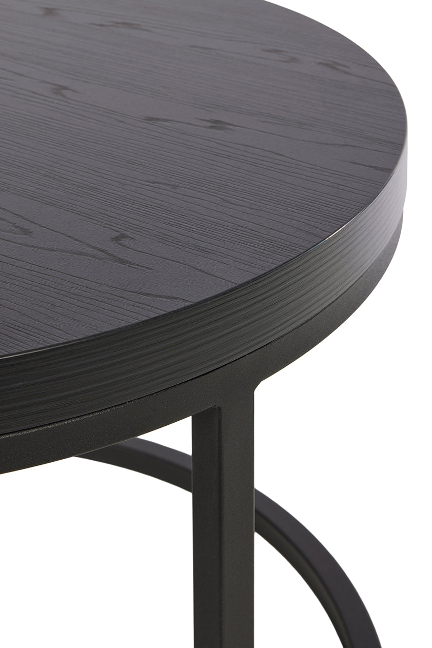 GBO - Bijzettafel SL2303 - Rond - Nox  - 76 /56 x H 50 /43 cm