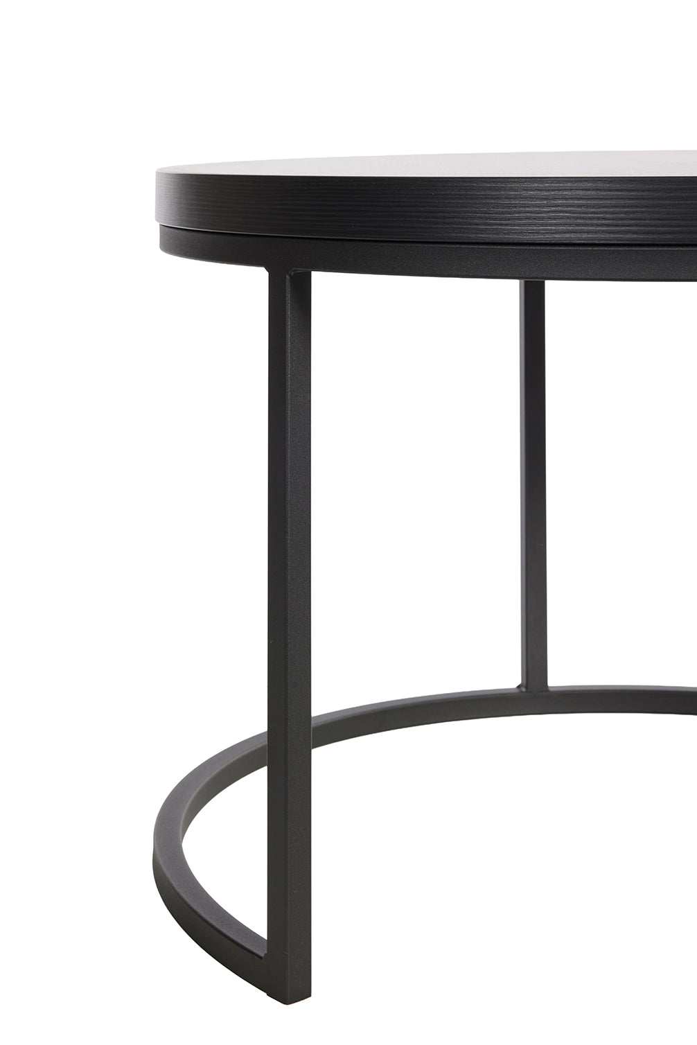 GBO - Bijzettafel SL2303 - Rond - Nox  - 76 /56 x H 50 /43 cm