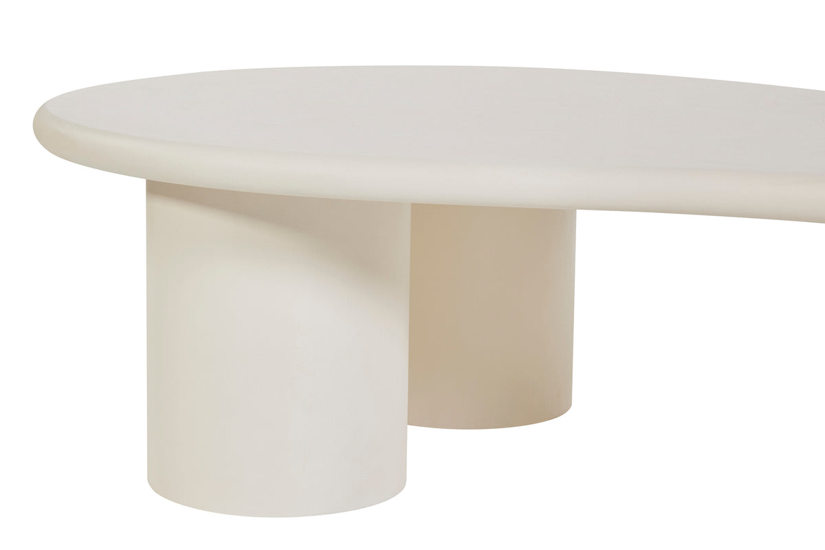 GBO – Table basse Cementex Organic – Blanc – SL2407 – 130x80x35cm