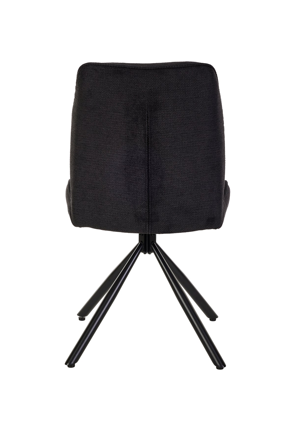 GBO - Eetkamerstoel ST2309-2 - Stof - Zwart- 46x44x50 cm