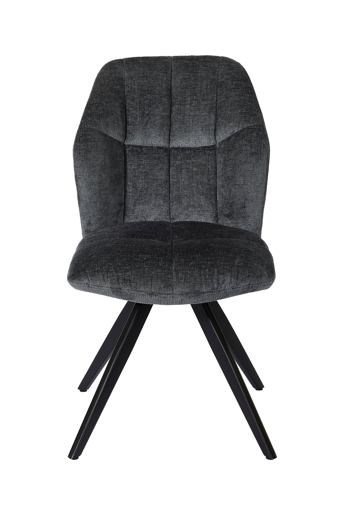 GBO - Eetkamerstoel ST2319-2 - Stof - Antraciet - 89x49x49 cm