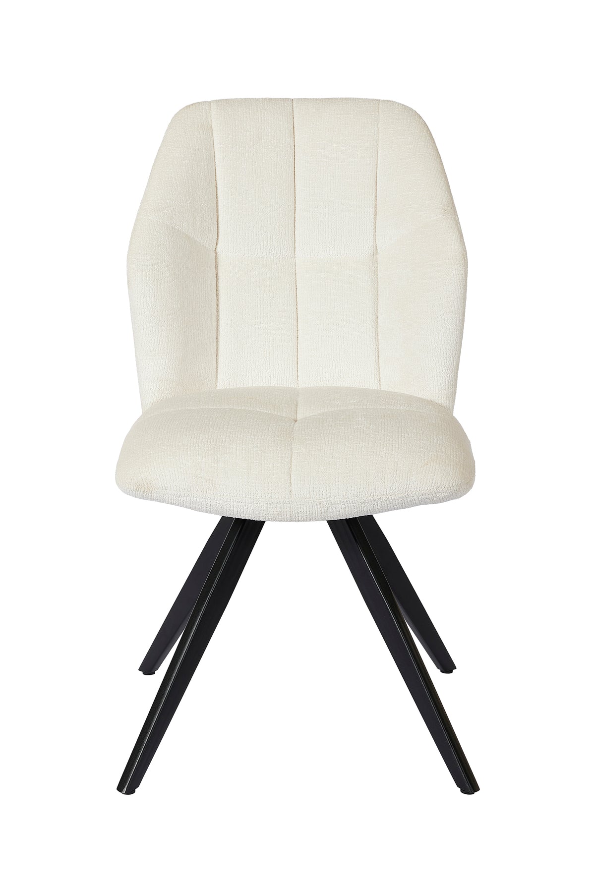 GBO - Eetkamerstoel ST2319-2 - Stof - Wit - 89x49x49 cm