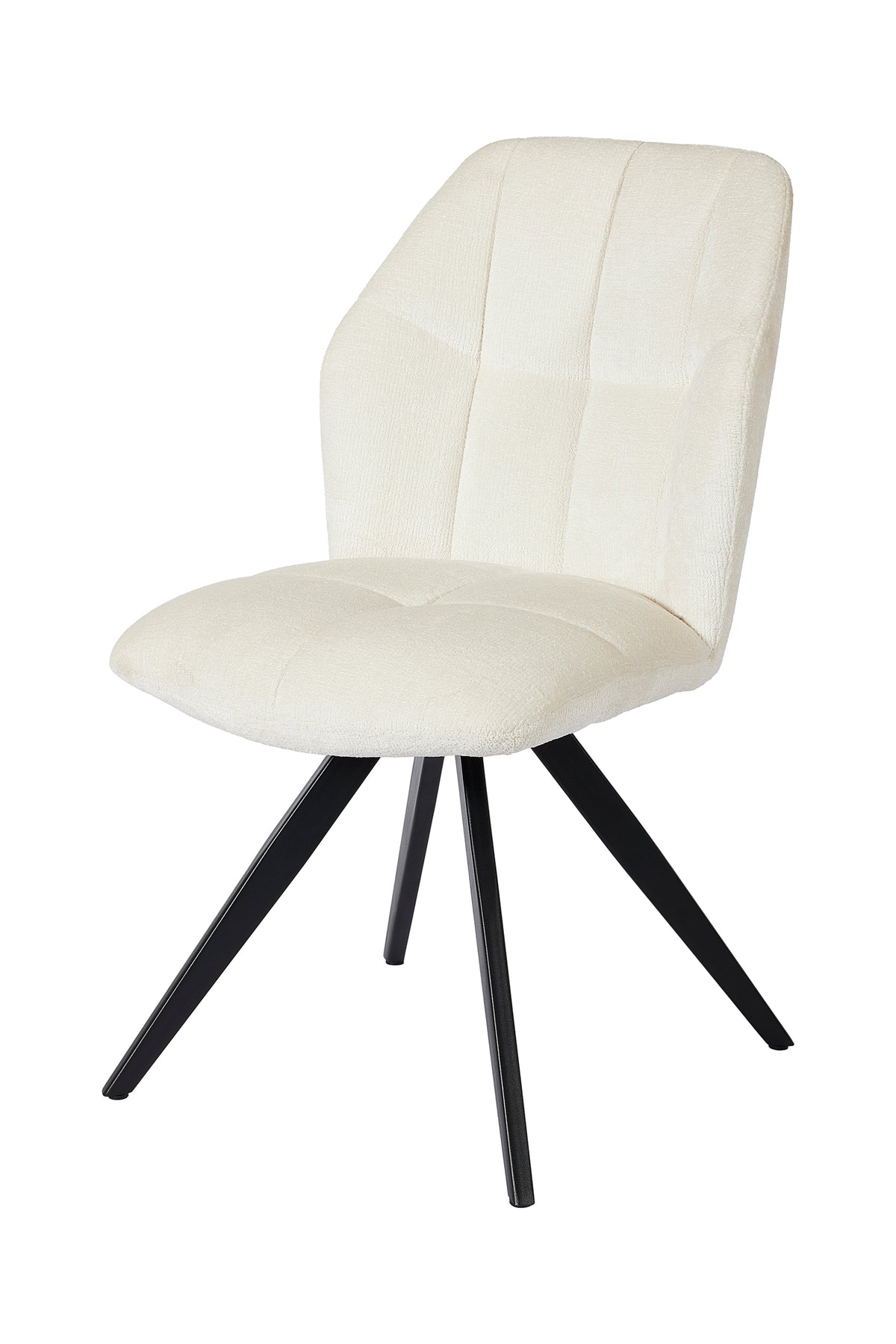 GBO - Eetkamerstoel ST2319-2 - Stof - Wit - 89x49x49 cm