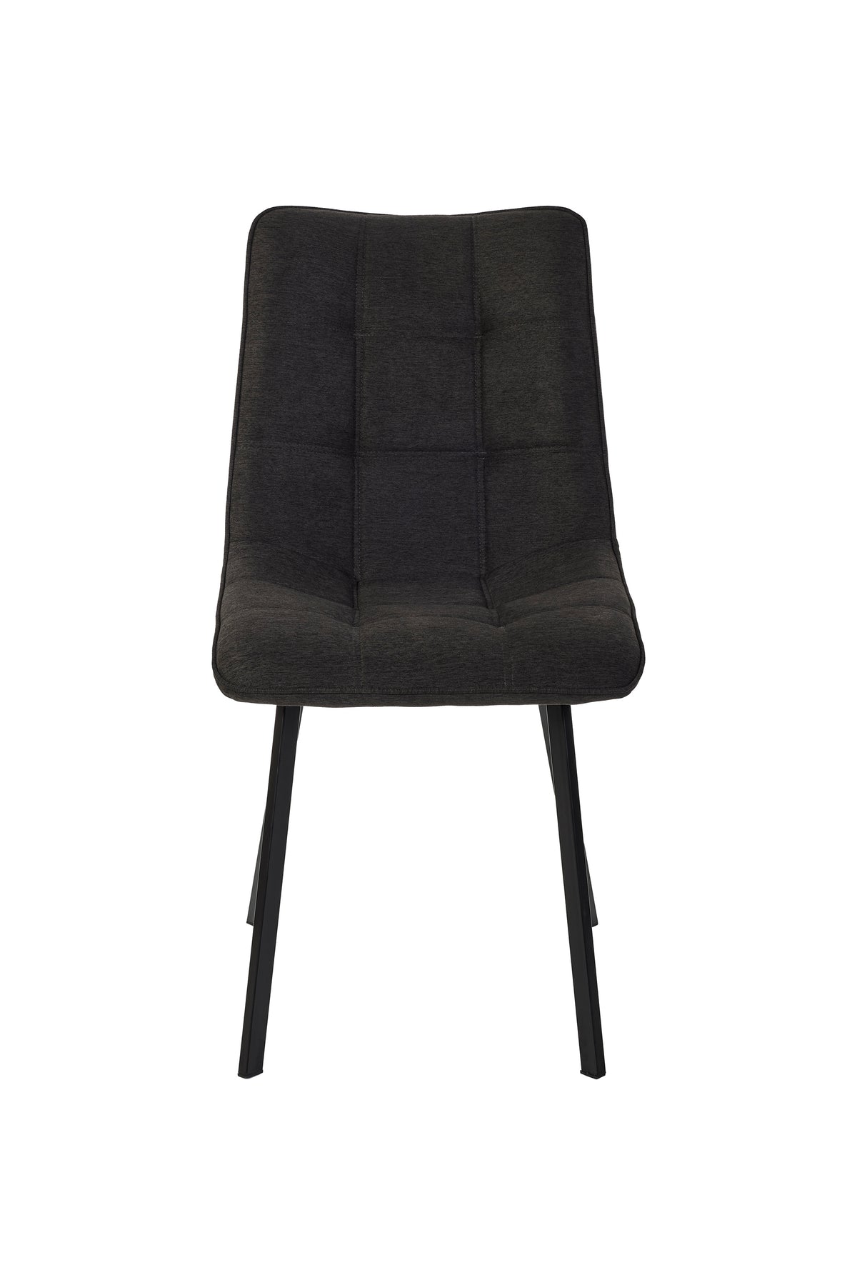 GBO - Chaise de salle à manger ST2402 - Tissu - Anthracite - 88x50x47 cm