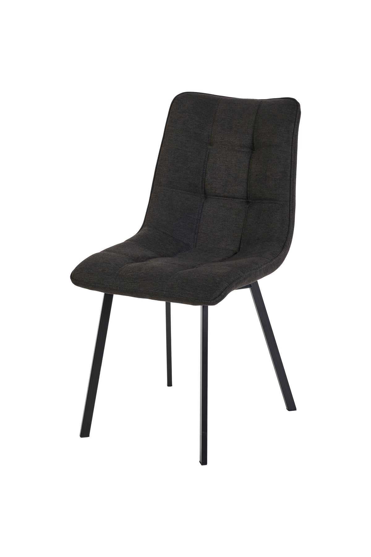 GBO - Chaise de salle à manger ST2402 - Tissu - Anthracite - 88x50x47 cm