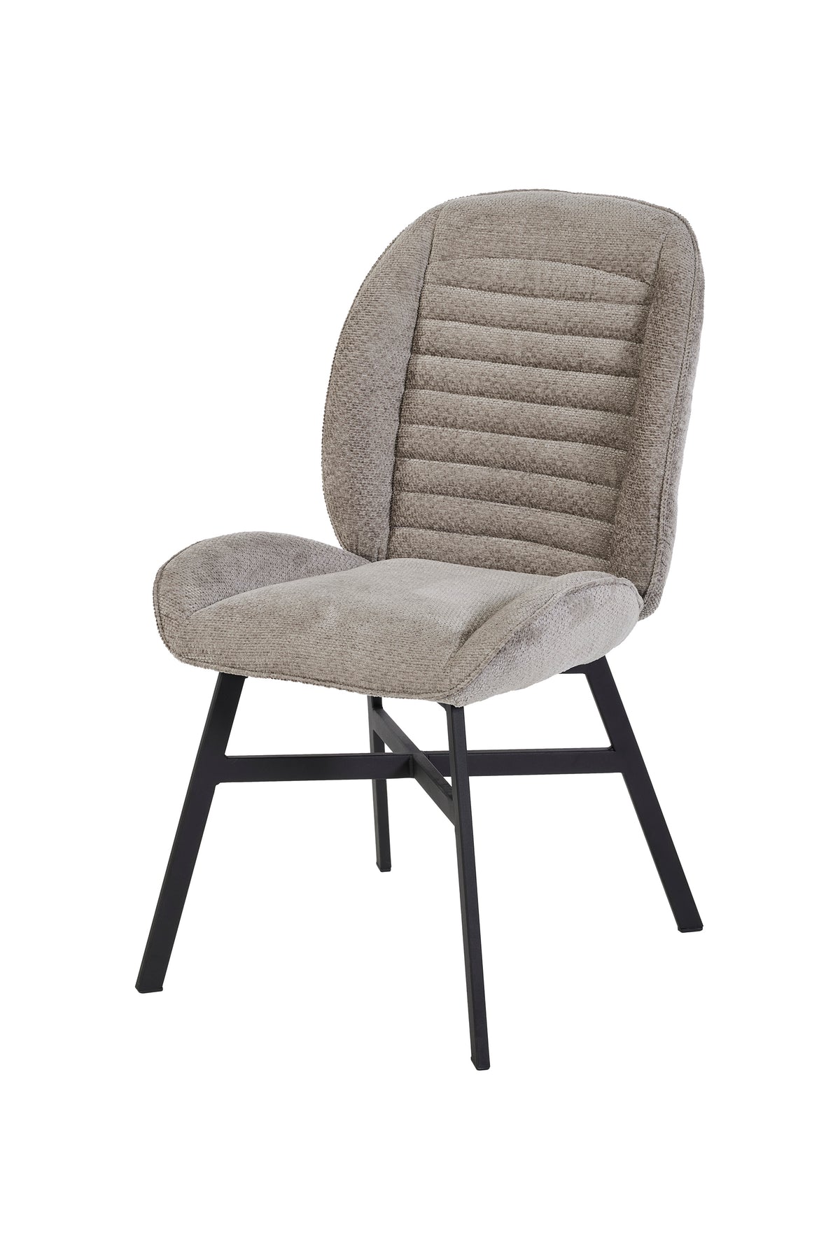 GBO - Chaise de salle à manger ST2407 - Tissu - Gris souris