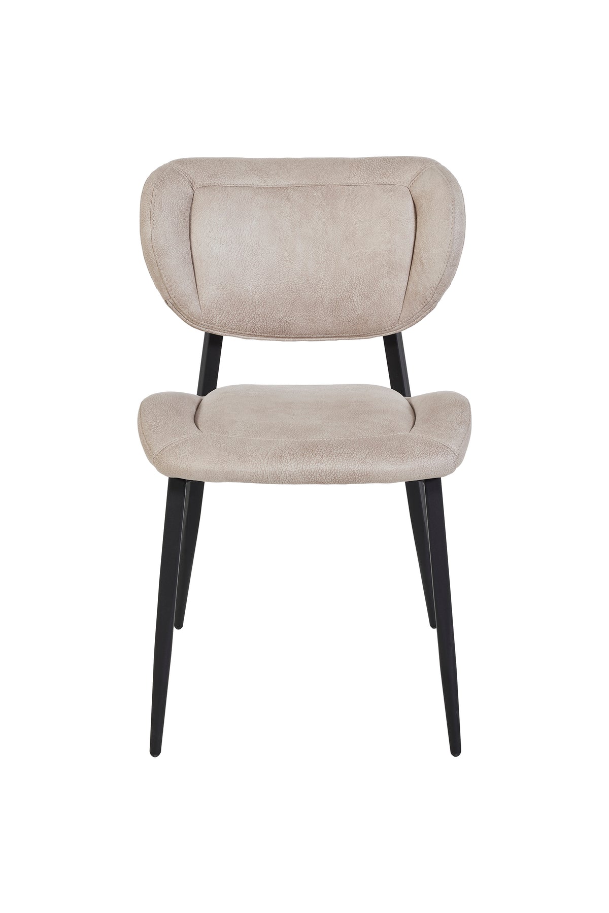GBO - Chaise de salle à manger ST2408 - Tissu - Sable - 83x57x50 cm