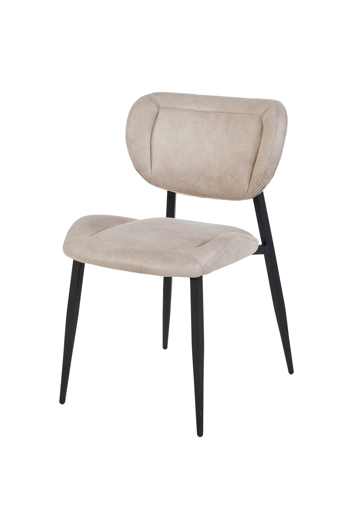 GBO - Chaise de salle à manger ST2408 - Tissu - Sable - 83x57x50 cm