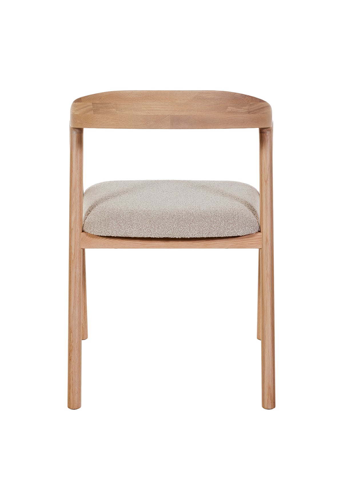GBO - Eetkamerstoel Bone ST2410 - Beige/Licht Eik -  81x56x57 cm