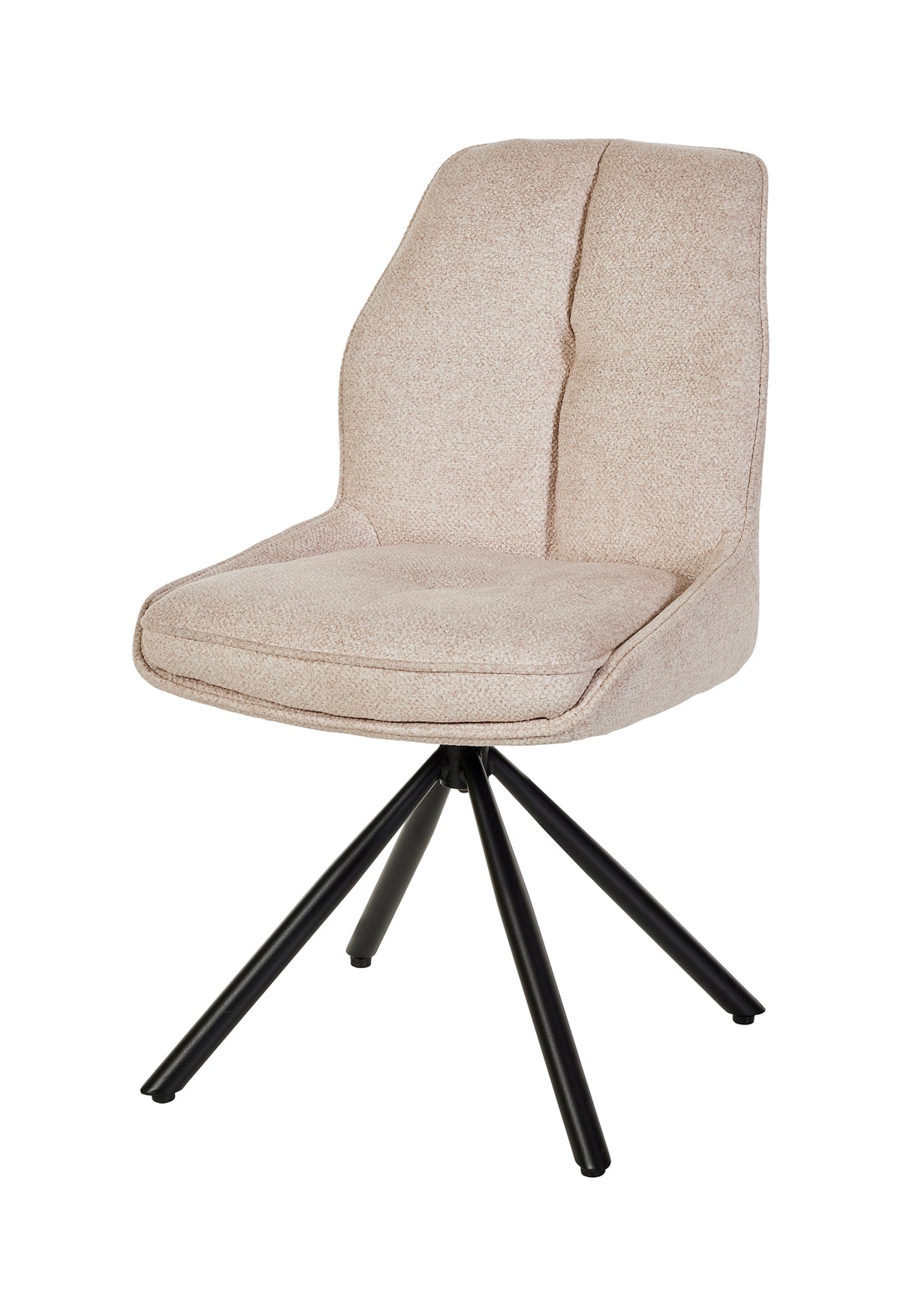 GBO - Eetkamerstoel ST2411 - Stof - Beige - 90x49x52 cm