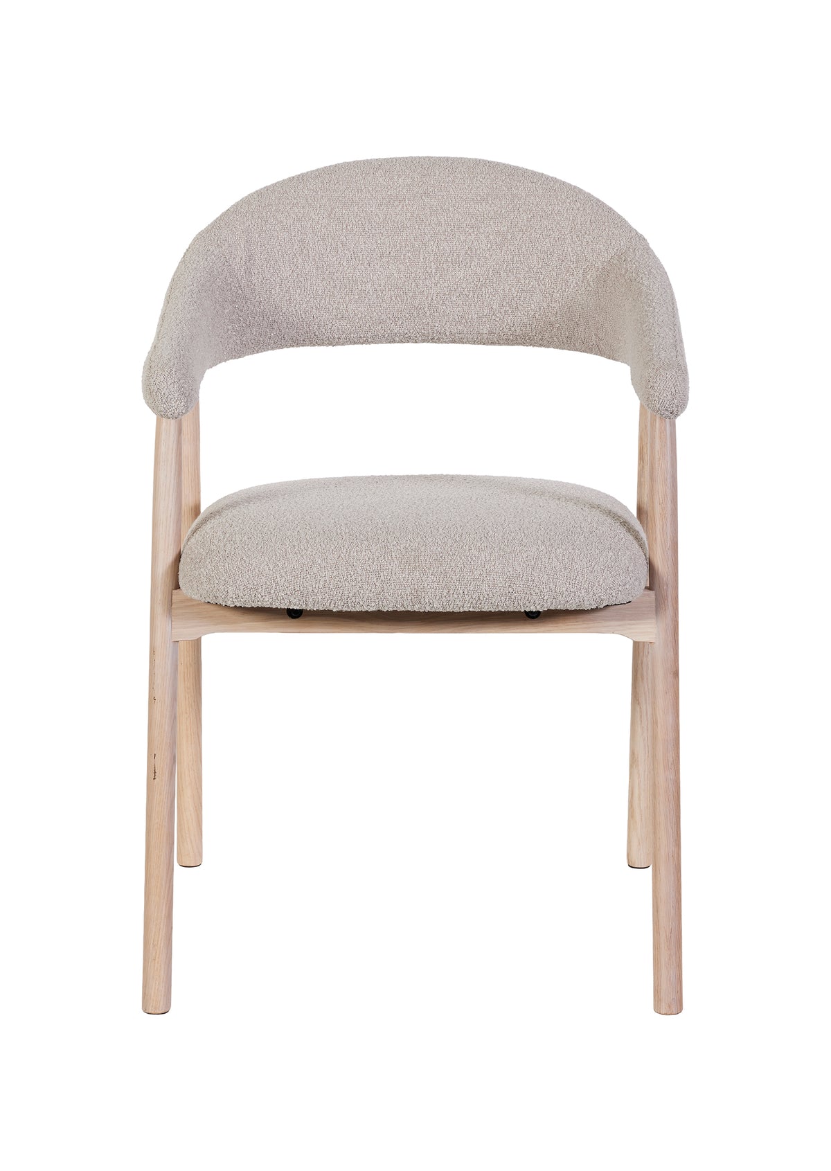 GBO - Chaise de salle à manger ST2501 - Tissu - Chêne clair 81x49x54 cm