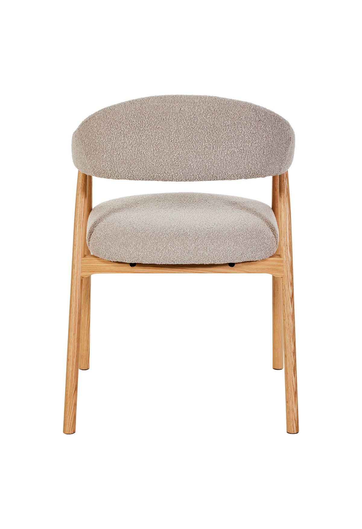 GBO - Eetkamerstoel ST2501 - Stof - Naturel eik - 81x49x54 cm