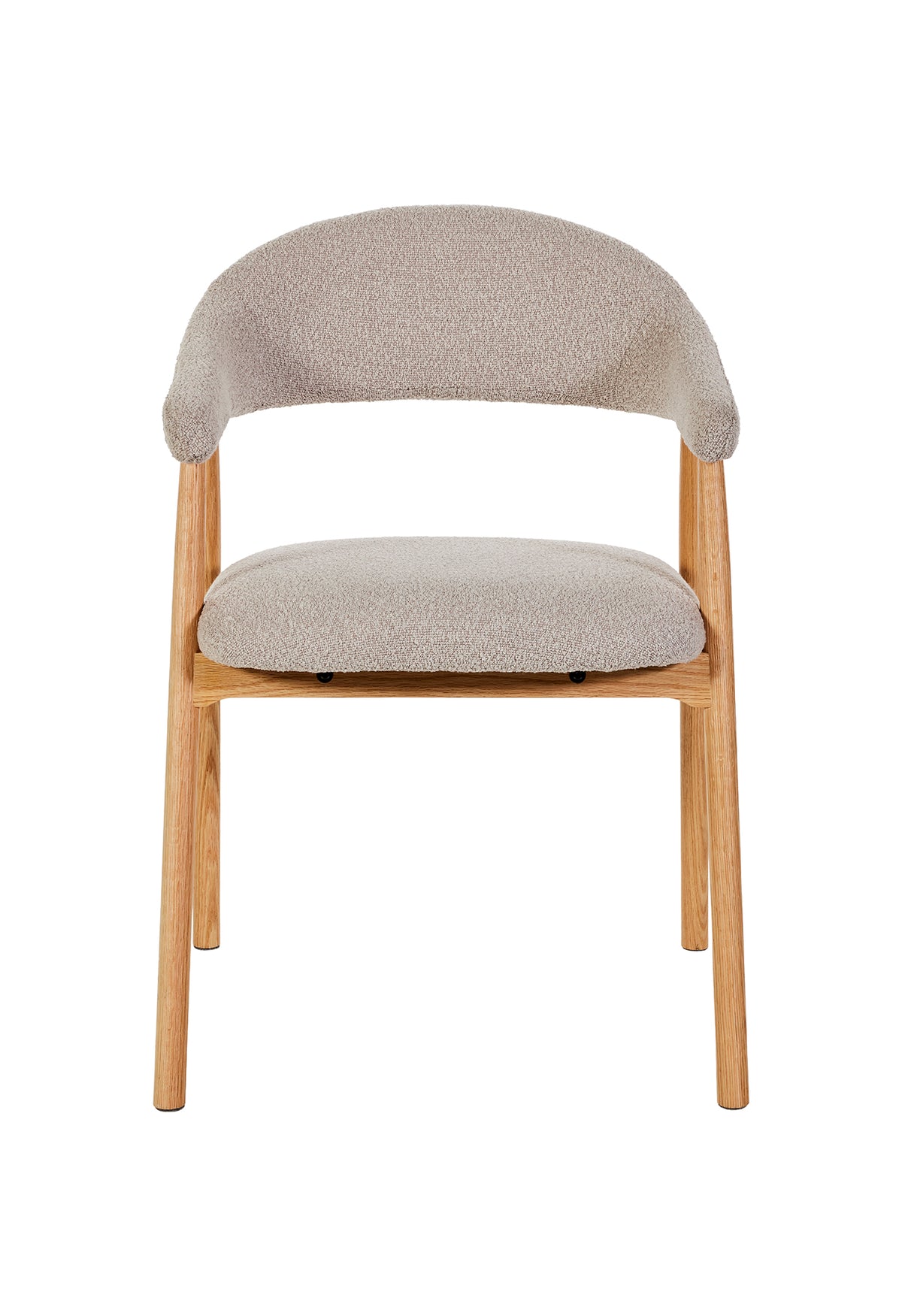 GBO - Eetkamerstoel ST2501 - Stof - Naturel eik - 81x49x54 cm