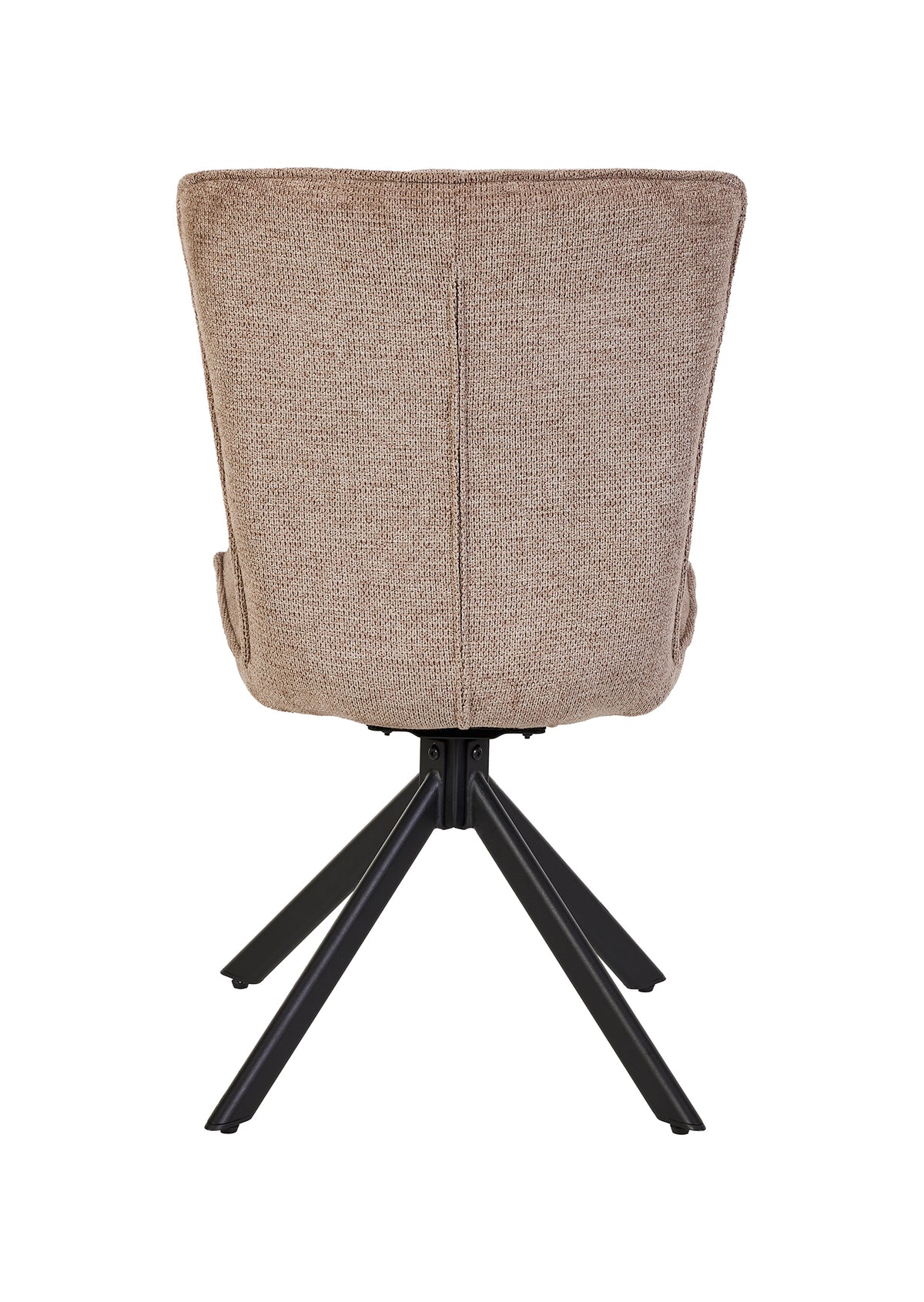 GBO - Chaise de salle à manger ST2504 - Tissu - Marron - 91x47x47 cm