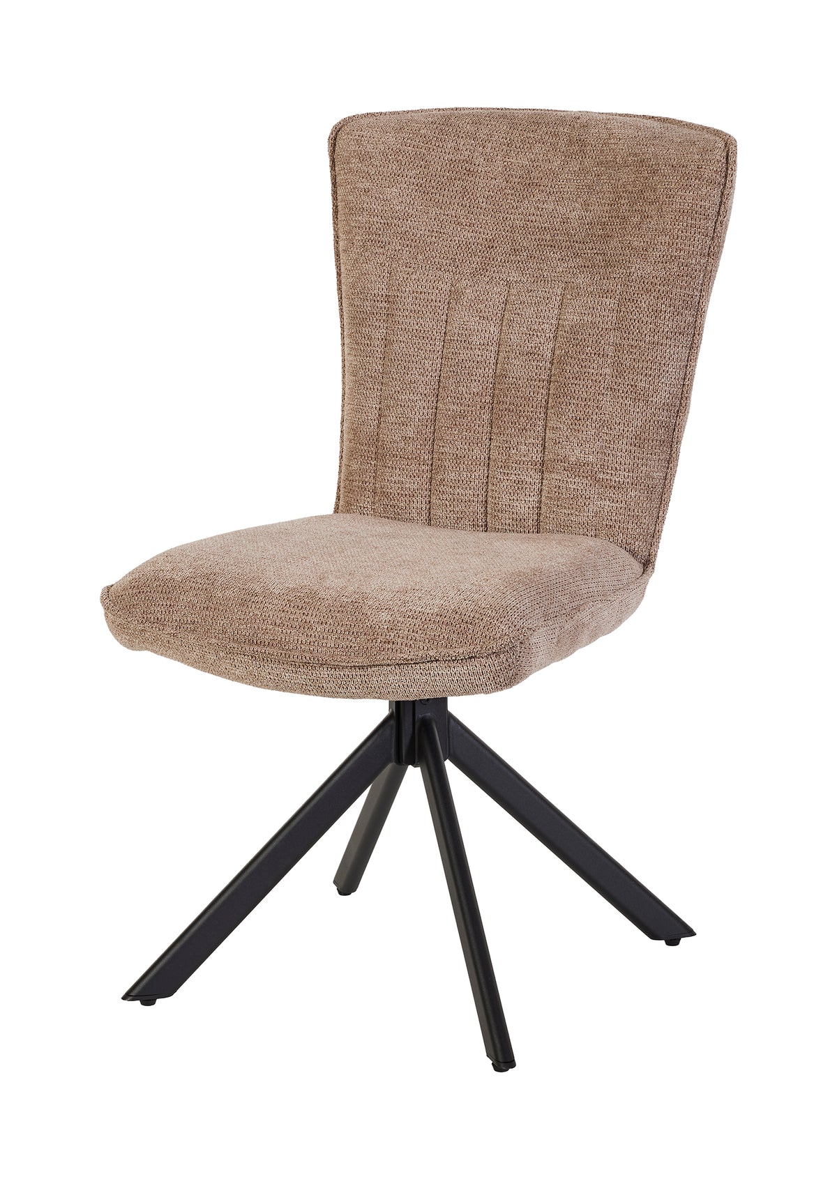 GBO - Eetkamerstoel ST2504 - Stof - Bruin - 91x47x47 cm