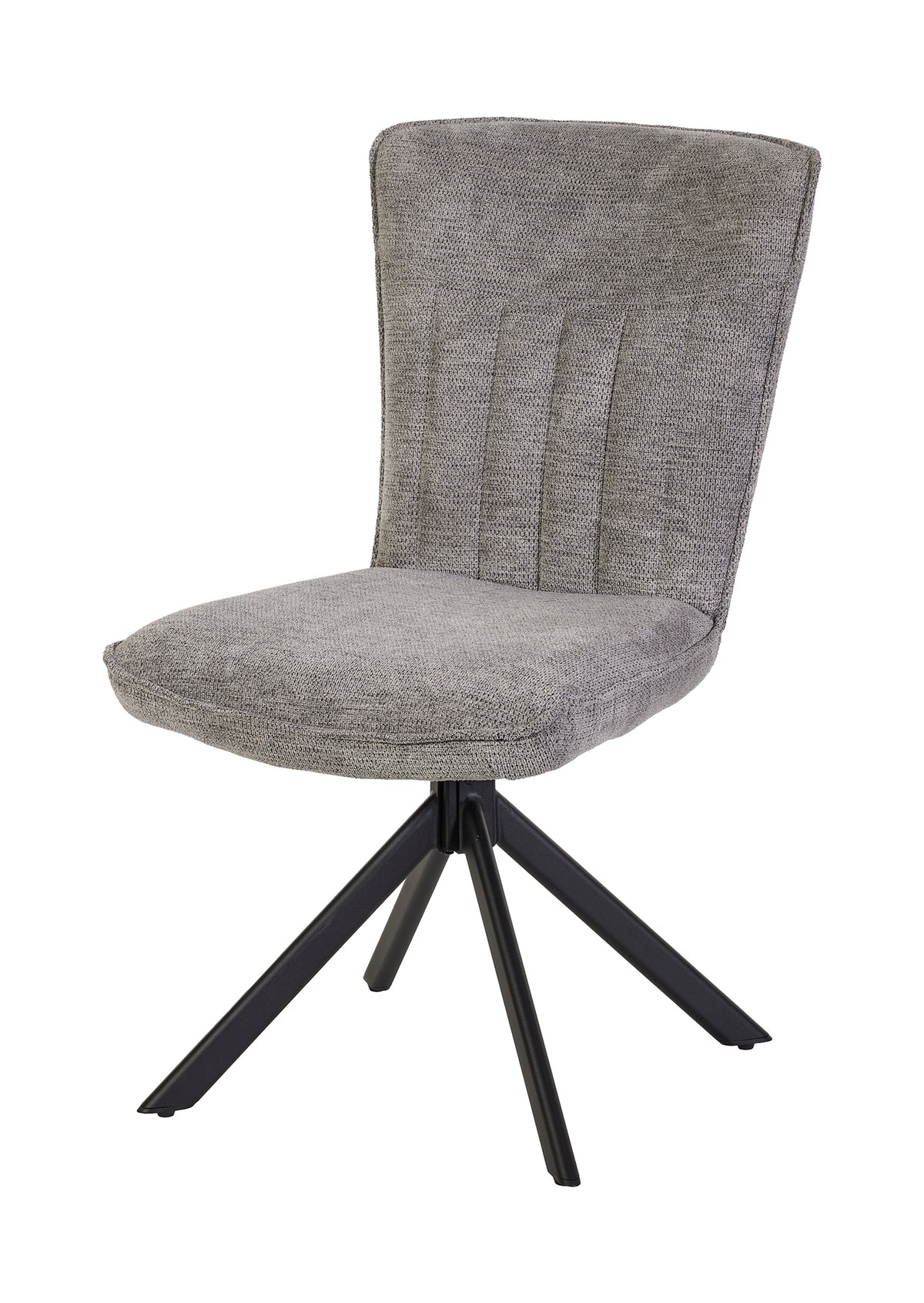 GBO - Eetkamerstoel ST2504 - Stof - Grijs -  91x47x47 cm