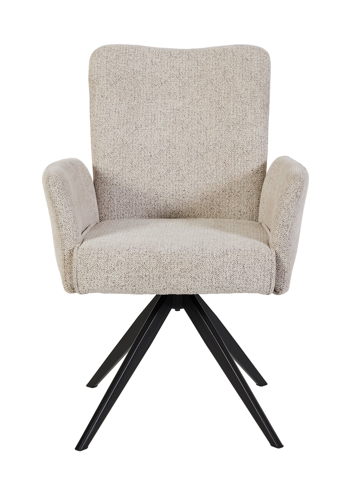 GBO - Eetkamerstoel ST2508 - Stof - Beige - 88x49x49 cm