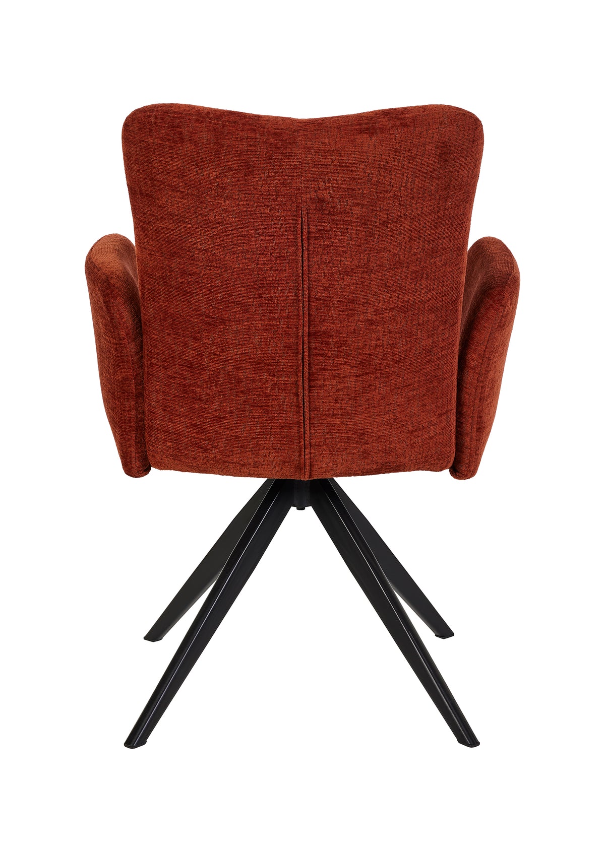 GBO - Chaise de salle à manger ST2508 - Tissu - Rouille - 88x49x49 cm