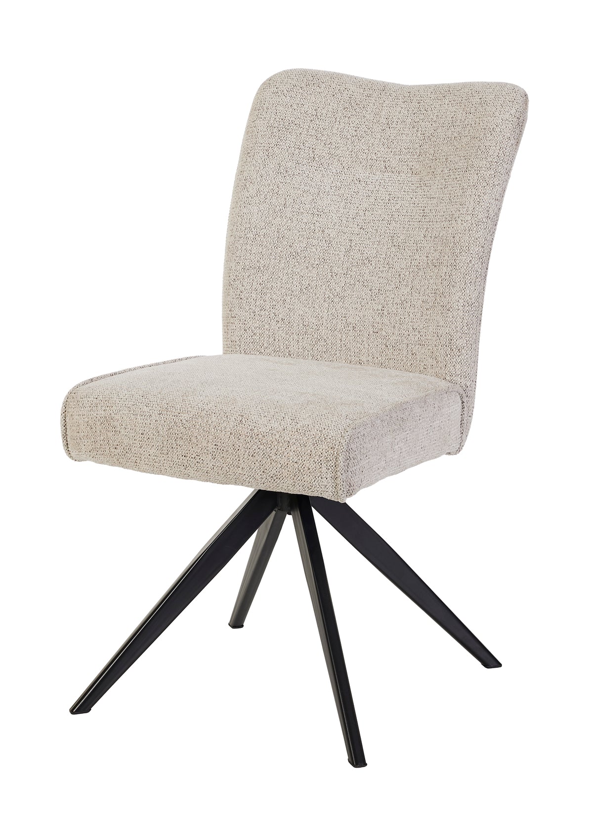 GBO - Eetkamerstoel ST2509 - Stof - Beige - 92x49x49 cm
