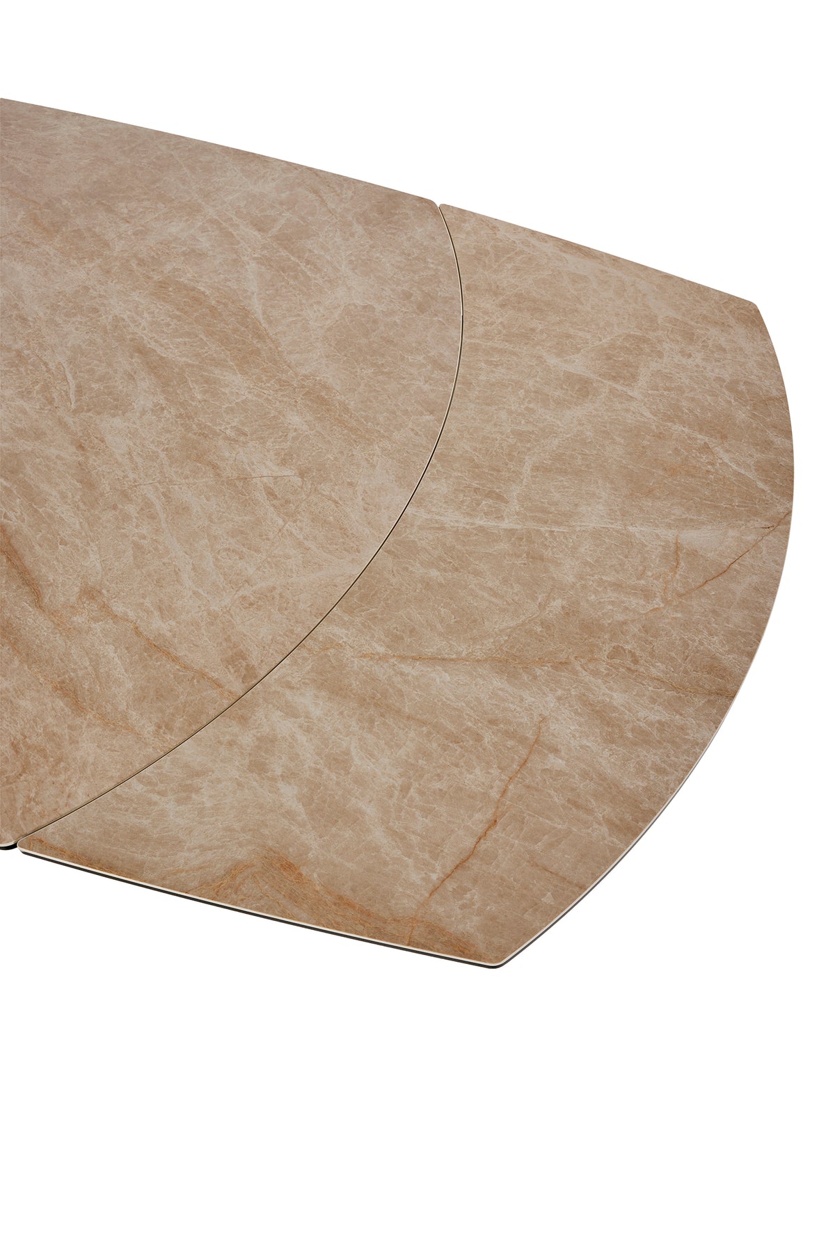 GBO -Table à rallonge TF1909 -Céramique Sable - 130 ( 200 ) x 95 x 73 cm